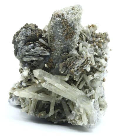 Ilvaïte, Hédenbergite et Quartz, Dalnegorsk, Russie.