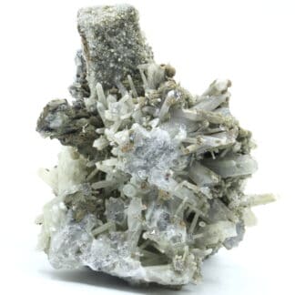 Ilvaïte, Hédenbergite et Quartz, Dalnegorsk, Russie.