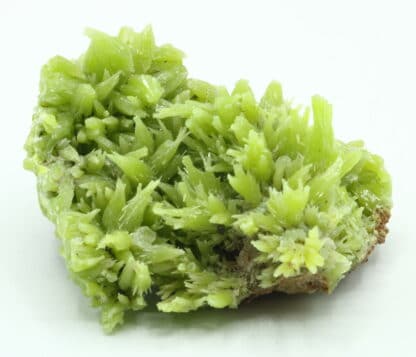 Pyromorphite de Daoping Mine, Guilin, Guangxi, Chine.