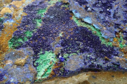 Azurite, Sidi Ayad, province de Midelt, Meknès-Tafilalet, Maroc.