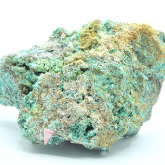 Chalcophyllite et Cornubite, Mine de Salsigne, Aude.