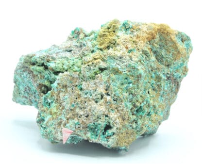 Chalcophyllite et Cornubite, Mine de Salsigne, Aude.