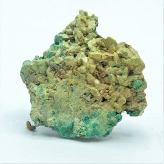 Bindheimite et Malachite sur Bournonite, Usclas-du-Bosc, Loiras, Hérault.