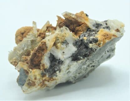 Blende (Sphalérite) et Quartz, Tunnel des Chavants, Les Houches, Haute-Savoie.