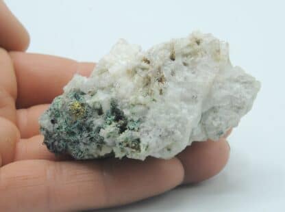 Malachite, Chalcopyrite et Quartz, Les Montées Pélissier, Les Houches, Haute-Savoie.