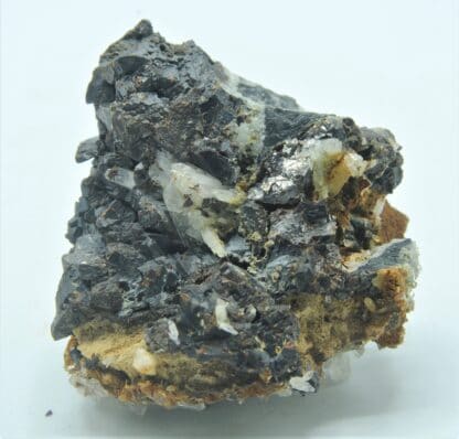 Sphalérite (Blende) et Quartz, Tunnel des Chavants, Les Houches, Haute-Savoie.