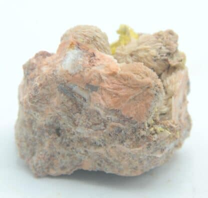 Géode ce cristaux de Mimétite et Baryte, Lantigné, Beaujeu, Rhône.