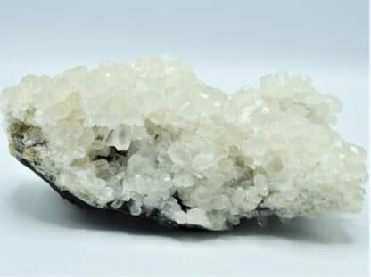 Calcite sur Fluorite sur Sidérite, et Galène, Le Rivet, Peyrebrune, Tarn.