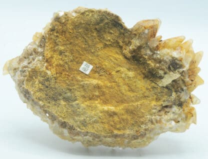 Calcite jaune, Charmes-sur-Rhône, Ardèche.