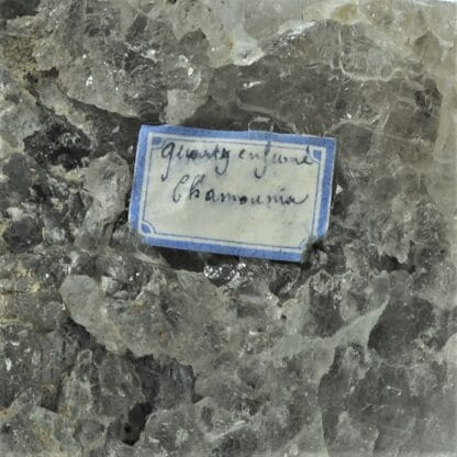 Quartz fumé, Chamonix, Massif du Mont-Blanc, Haute-Savoie.