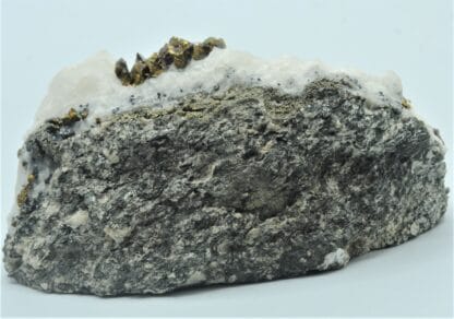 Chalcopyrite cristallisée, Carrière de Cuzac, Lot.