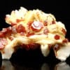 Vanadinite sur baryte, Mibladen, province de Midelt, Maroc.