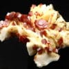 Vanadinite sur baryte, Mibladen, province de Midelt, Maroc.