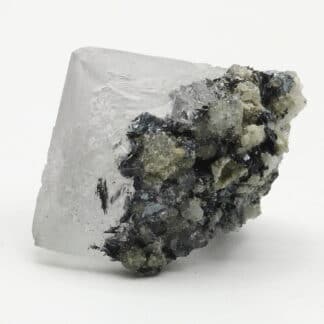 Fluorine violette, hématite, massif du Mont-Blanc, Haute-Savoie.