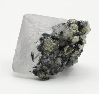 Fluorine violette, hématite, massif du Mont-Blanc, Haute-Savoie.