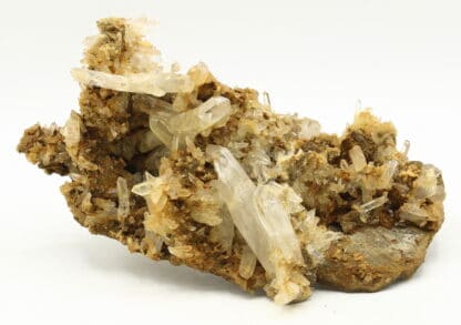Plaque de cristaux de Quartz, mine de Vaulnaveys, Isère.