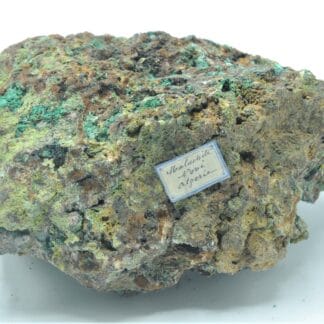Malachite, Azurite et Tétraédrite, Sidi Ghiles (Novi), Algérie.