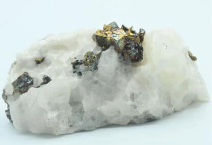 Chalcopyrite cristallisée, Carrière de Cuzac, Lot.