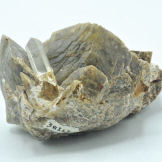 Sidérite et Quartz, Mines de Vaulnaveys, Belledonne, Isère.