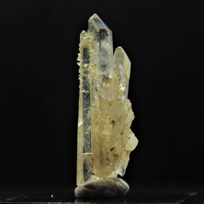 Quartz en macle de la Gardette, Mine des Halles, Vaulnaveys, Isère.