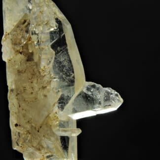 Quartz en macle de la Gardette, Mine des Halles, Vaulnaveys, Isère.