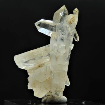 Quartz avec 2 macles de la Gardette, Mine des Halles, Vaulnaveys, Isère.