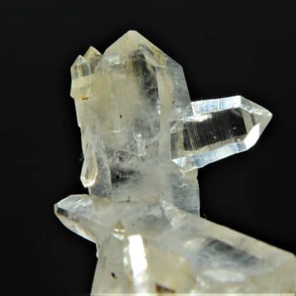 Quartz avec 2 macles de la Gardette, Mine des Halles, Vaulnaveys, Isère.