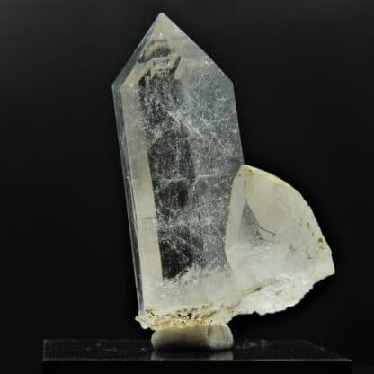 Quartz à inclusions de Ménéghinite, La Lauzière, Savoie.