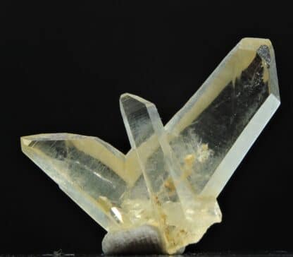 Quartz en macle du Japon (ou de la Gardette), Les Halles, Vaulnaveys, Isère.