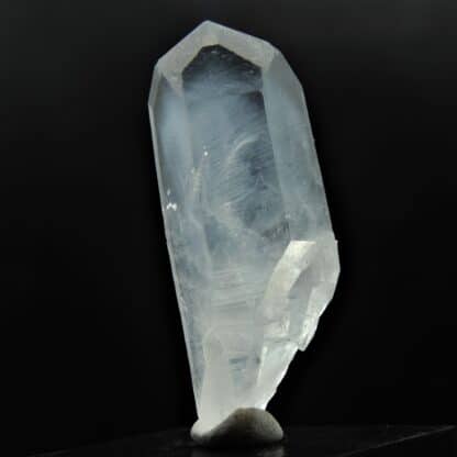 Quartz biterminé à Paligorskyte, Le Noirey, Maurienne, Savoie.