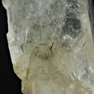 Quartz à inclusions de Ménéghinite, Entre Deux Roches, Lauzière, Savoie.