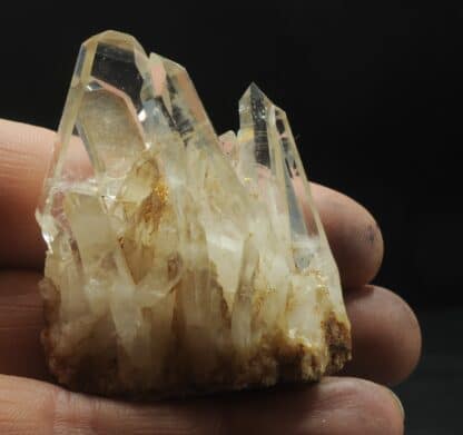 Cristal de Quartz en macle de la Gardette, Mine des Halles, Vaulnaveys, Isère.