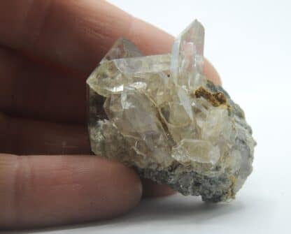 Quartz fumé à inclusions, La Toura, Les Deux-Alpes, Oisans, Isère.