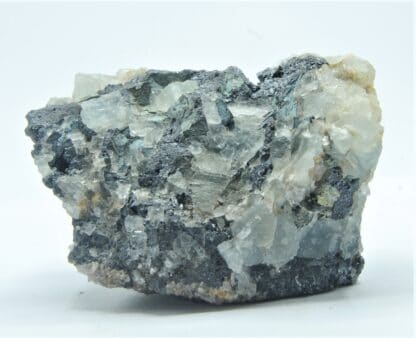 Goethite mamelonnée et Fluorite (Fluorine) bleue, Mine de Embournegade, Tarn.