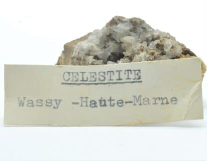 Célestite (Célestine), Wassy, Haute-Marne.