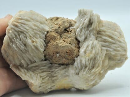 Baryte (Barytine) pompons, Mine du Bleymard, Le Bleymard, Lozère.