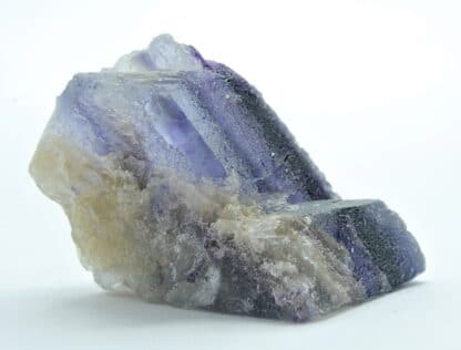 Fluorite bicolore, carrière du Boltry, Seilles, Belgique.