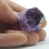 Fluorite violette fondue, carrière du Boltry, Seilles, Belgique.
