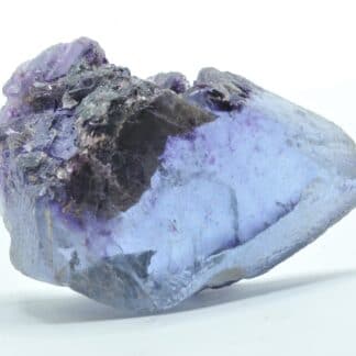 Fluorite (Fluorine) bleue et violette, carrière du Boltry, Seilles, Belgique.