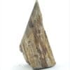 Tranche de bois fossilisé en agate poli, La Calamine, Belgique.