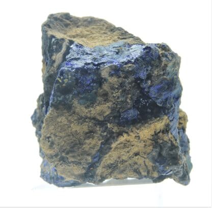 Chessylite (Azurite) et Malachite, Collection du XIXème, Mines de Chessy, Rhône.