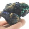 Chessylite (Azurite) et Malachite, Collection du XIXème, Mines de Chessy, Rhône.