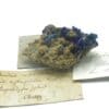 Chessylite (Azurite) et Malachite, Collection du XIXème, Mines de Chessy, Rhône.