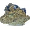 Chessylite (Azurite) et Malachite, Collection du XIXème, Mines de Chessy, Rhône.