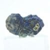 Pseudomorphose de Cuprite en Malachite, sur Azurite (Chessylite), Chessy, Rhône.