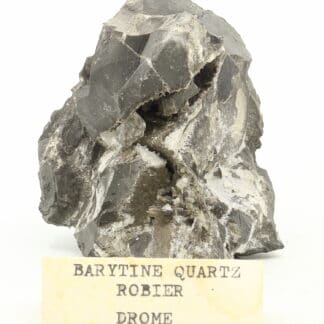Baryte et quartz, Ribiers, Val Buëch-Méouge, Hautes-Alpes.