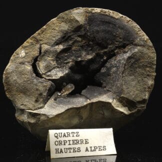 Quartz sceptre dans septaria, Orpierre, Hautes-Alpes.