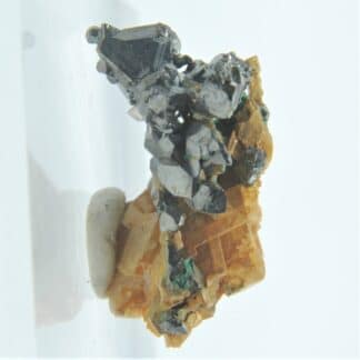 Tétraédrite, Dolomite et Malachite, Mine de Saint-Pierre-de-Mésage, Isère.