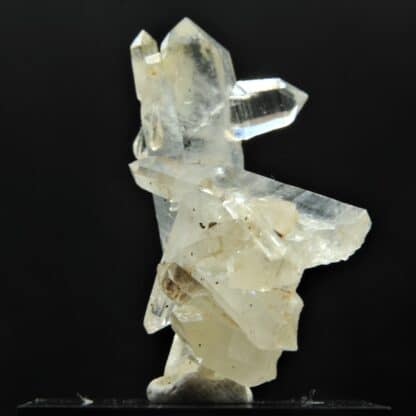 Quartz avec 2 macles de la Gardette, Mine des Halles, Vaulnaveys, Isère.