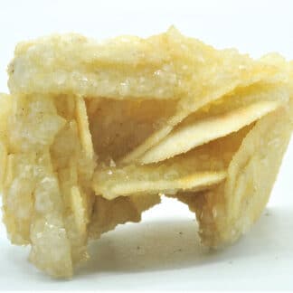 Fluorine (fluorite), Barytine (Baryte) et Quartz, Les Farges, Ussel, Corrèze.